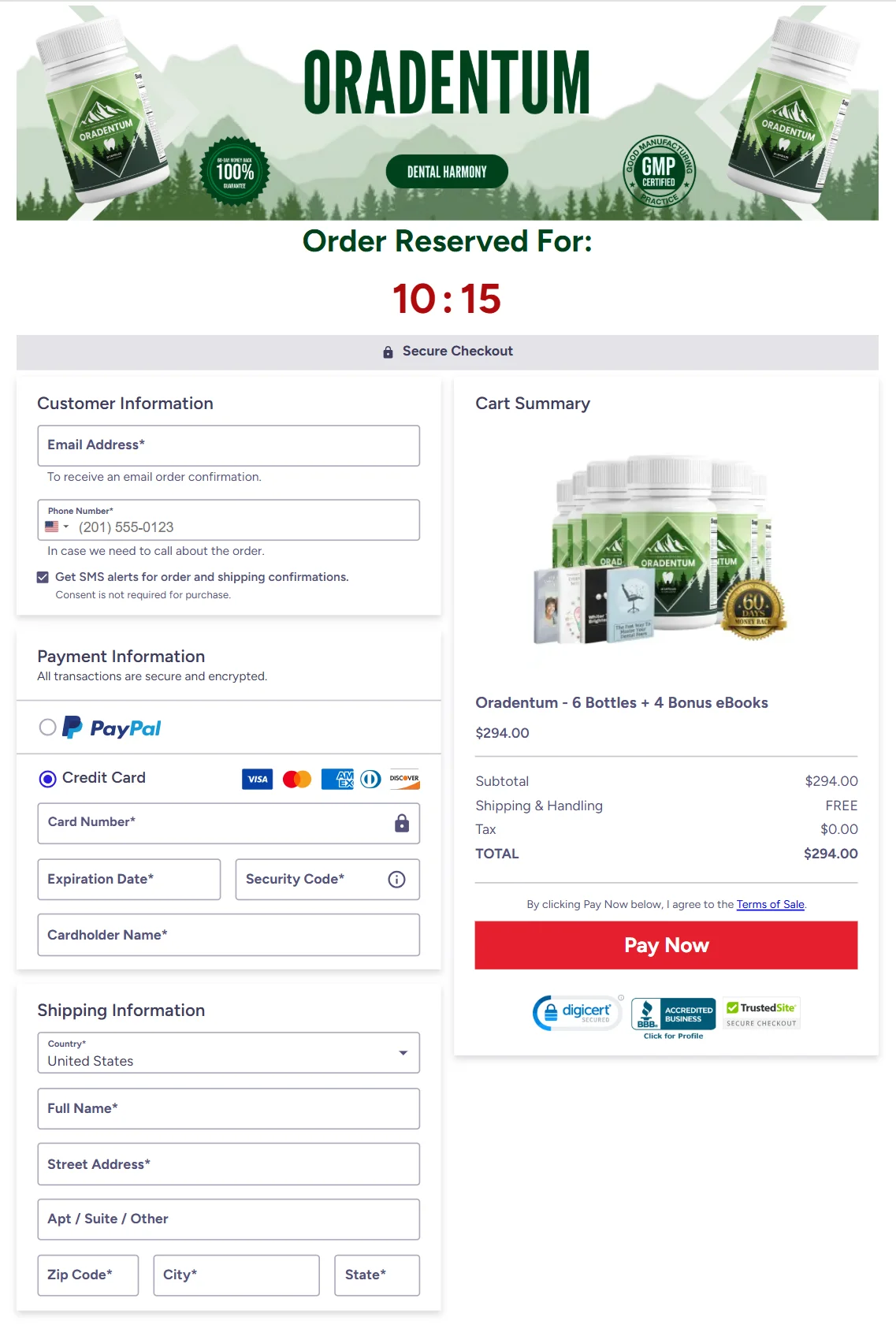 Oradentum order page 3